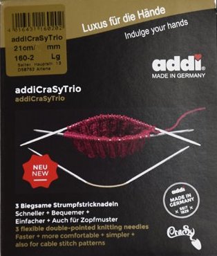 ADDICRASYTRIO - trojice ponožkových jehlic -3,75 mm