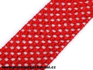 Pruženka na sukýnky - červená