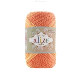 BELLA BATIK - 7687 - oranžová - žlutá - béžová